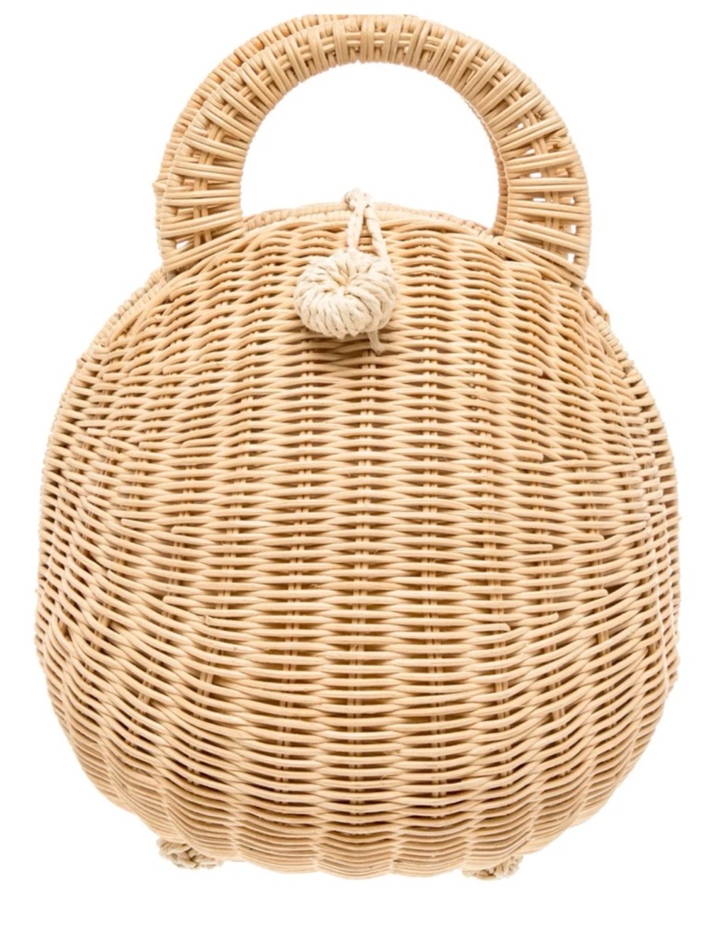 Cult Gaia Round Bag in Natural Color